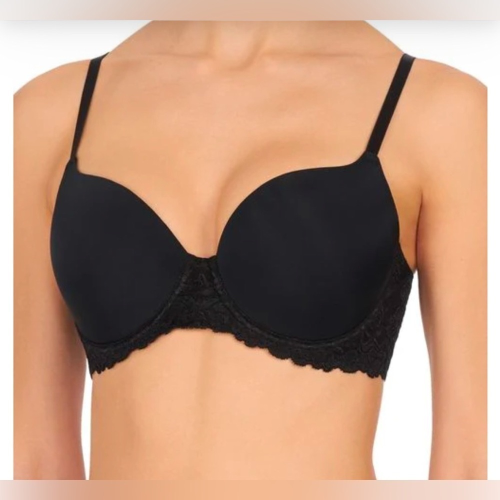 NATORI RENEW FULL FIT CONTOUR BRA 731233 BLACK BRA NEW WITH TAGS SIZE 36H